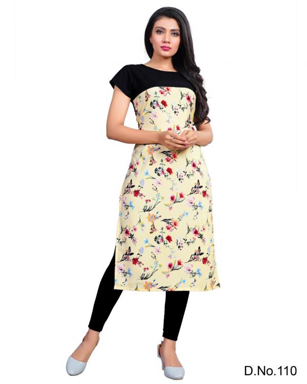 Regular Were Kurti Vol 3 Crepe Designer Digital Print Kurti collection